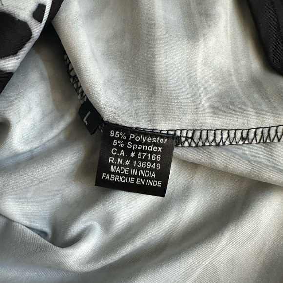 Tango Mango b/w snakeskin dress sz LG - Picture 3 of 4